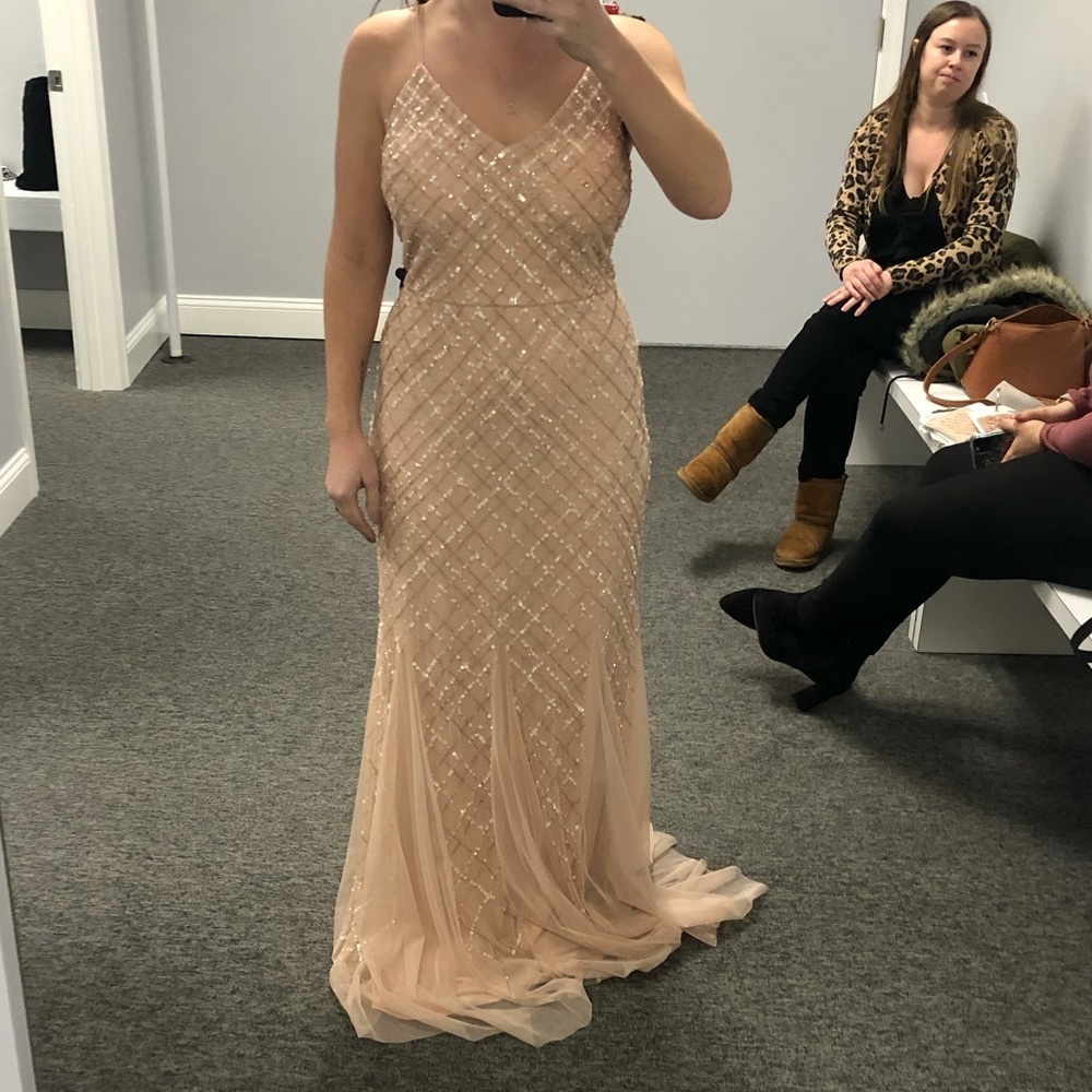 Adrianna Papell Platinum Bridesmaid Dress 40225